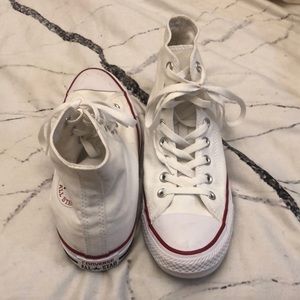 NWOT white converse